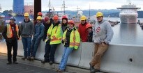 IMTARC SRELT students learning at the Esquimalt Graving Dock