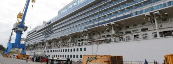 About 300 Victoria Shipyards staff work on the refit, as well as 400 cruise employees.   Photograph By ADRIAN LAM, Times Colonist 